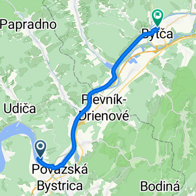 Považská Bystrica do Červeňanského