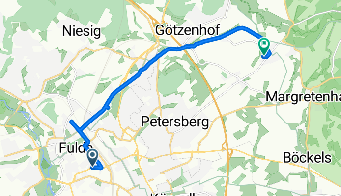 Dalbergstraße, Fulda nach Almendorfer Straße 22, Petersberg