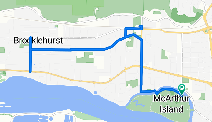 Island Parkway to Island Parkway