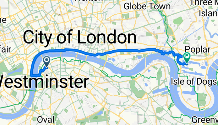 Waterloo Station, London to Canada Square, London