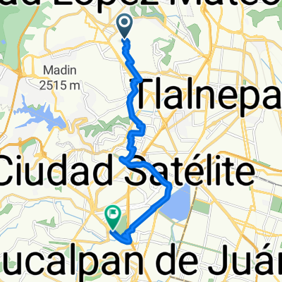 De Avenida de Las Colonias A a Boulevard de la Santa Cruz SN