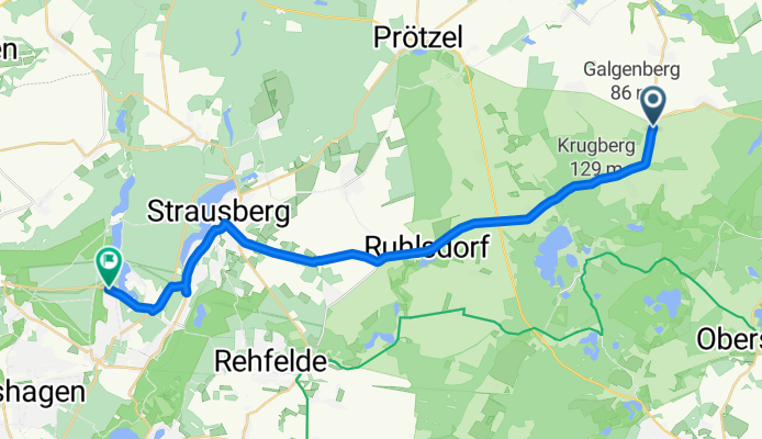 Mittelstraße do Ferdinand-Dam-Straße