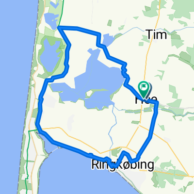 A12 - 43 km  noerdlich Ringkobing Fjord -  Husby Klit Runde von Hee