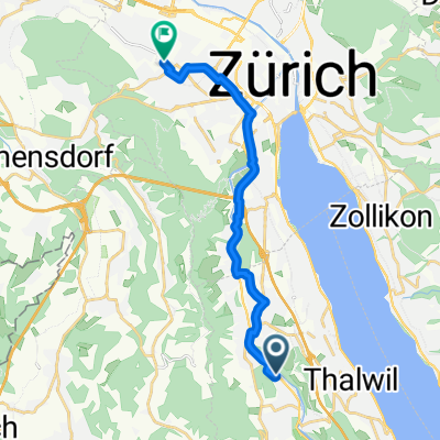 Stirnemann Steg, Rüschlikon nach Freilagerstrasse, Zürich