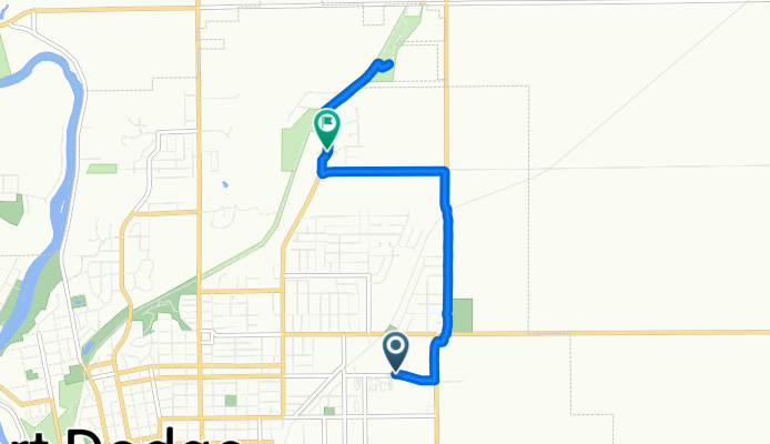 Dodger Dr, Fort Dodge to N 25th St, Fort Dodge