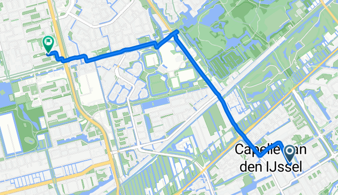 Reigerlaan, Capelle aan den IJssel naar Van Heukelomstraat, Rotterdam