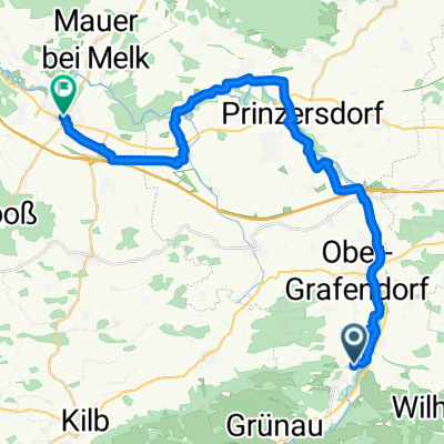 Mühlbachgasse, Weinburg nach Waagstraße, Loosdorf