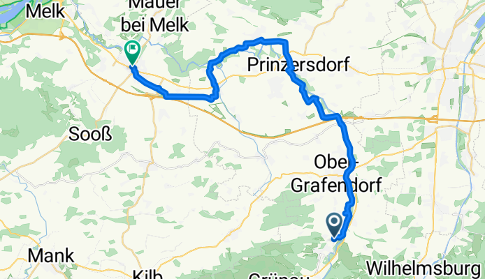 Mühlbachgasse, Weinburg nach Waagstraße, Loosdorf