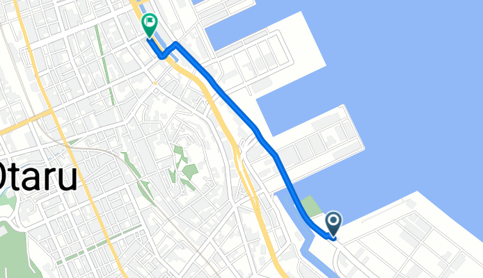 築港, 小樽市へ道道17号, 小樽市