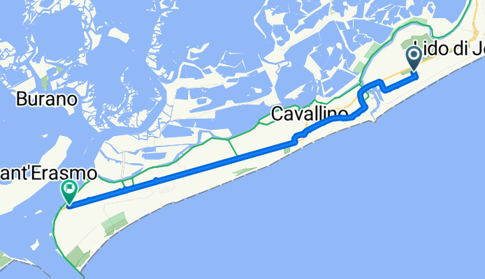 Via Luigi Ceolotto, Jesolo a Lungomare San Felice, Cavallino-Treporti