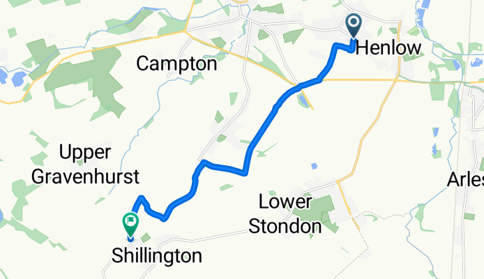 Broad Street, Shefford to Greenfields, Hitchin