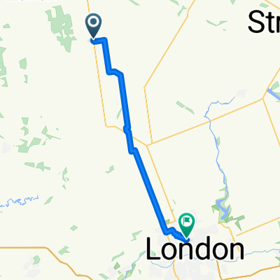 Main St S, South Huron to St George St, London
