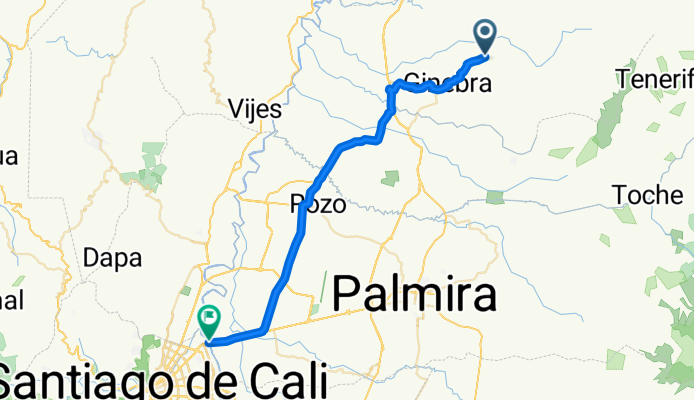 De Calle 7ª #5-09, Costa Rica a Calle 84 # 1 NORTE-26, Cali