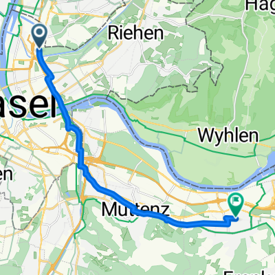 Freiburgerstrasse, Basel nach Münchackerstrasse, Pratteln