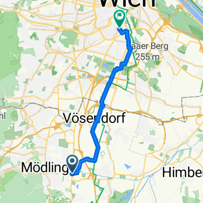 48.081, 16.312 nach 48.188, 16.364