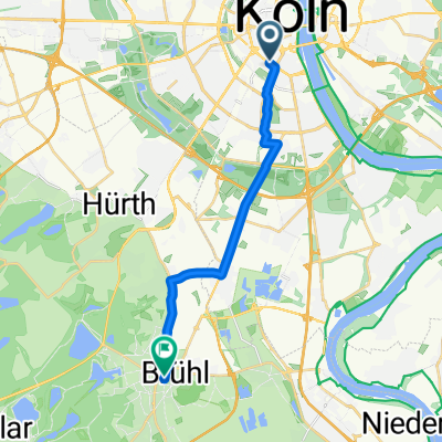 Sachsenring, Köln nach Balthasar-Neumann-Platz, Brühl