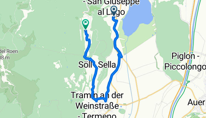 Sankt Josef am See, Kaltern an der Weinstraße nach Strada Castelvecchio, Kaltern an der Weinstraße
