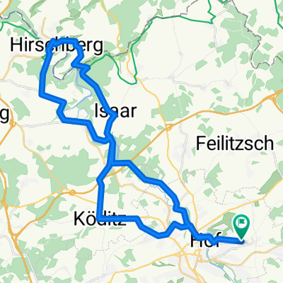 Hof-Saalestein-Hirschberg-Saalestein-Köditz-Hof