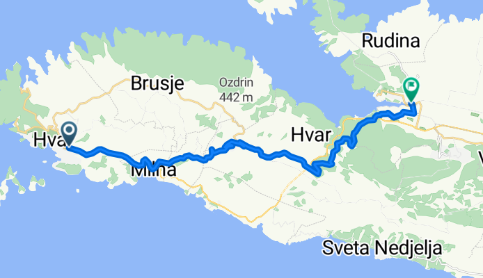 From Hvar to Stari Grad