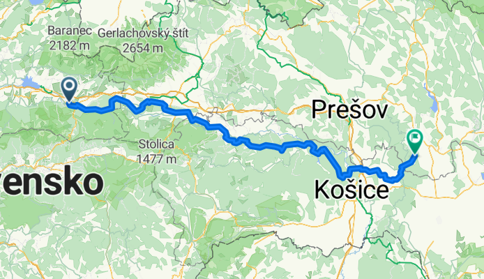 Liptóújvár - Vranov nad Topľou