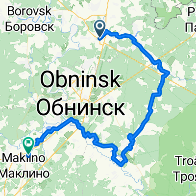От улица лет Октября до Малоярославец