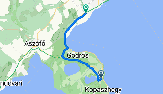 Csokonai utca, Tihany - Széchenyi István utca, Balatonfüred