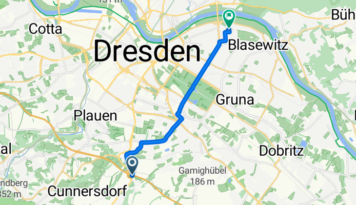 Nöthnitzer Hang nach Fetscherstraße