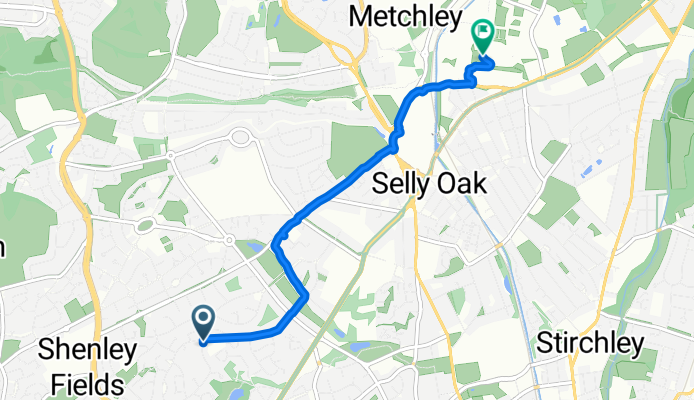 St Denis Road, Birmingham to Ring Road South, Birmingham