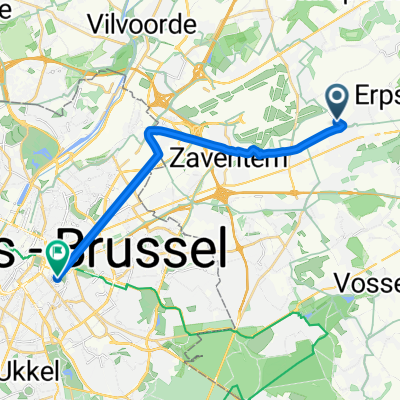 Mechelsesteenweg, Kortenberg naar Wiertzstraat, Elsene/Ixelles