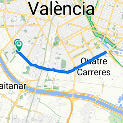 De Carrer de la Borrasca a Carrer de Vicent Clavel
