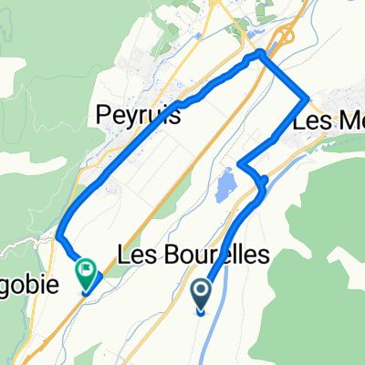 Route des Plaines, Les Mées to Autoroute du Val de Durance, Ganagobie