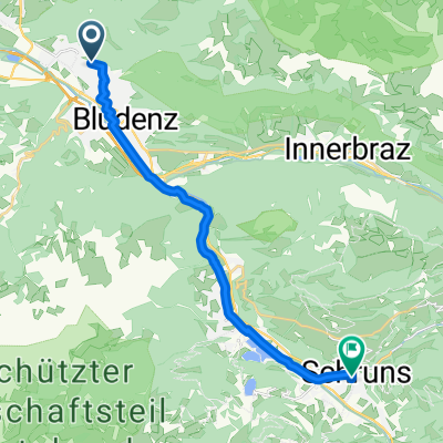 Nüziders nach Wagenweg, Schruns