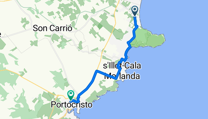 Avinguda de Llevant, Sant Llorenç Des Cardassar nach Carrer del Port, Manacor