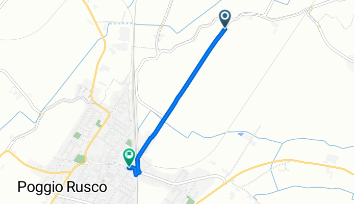 Via Quattro Case, Poggio Rusco a Via Giacomo Matteotti, Poggio Rusco