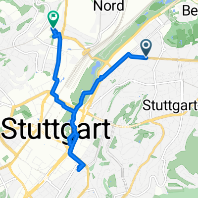 Hackstraße, Stuttgart nach Tunzhofer Straße, Stuttgart