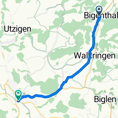 Küebiweg, Bigenthal nach Richigenstrasse, Worb