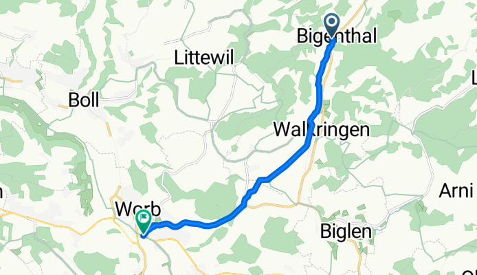 Küebiweg, Bigenthal nach Richigenstrasse, Worb
