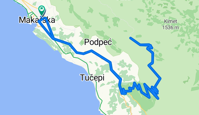 Ulica Marina Držića do Ulica Marina Držića