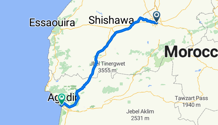 Marokko, Marrakech nach Agadir