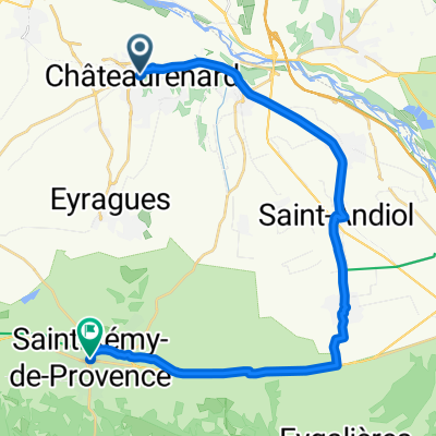Rue Jentelin, Châteaurenard naar Boulevard Marceau, Saint-Rémy-de-Provence