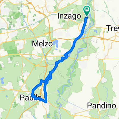 Cassano - Merlino - Zelo - Paullo - Lavagna - trucazzano - cassano sul fiume