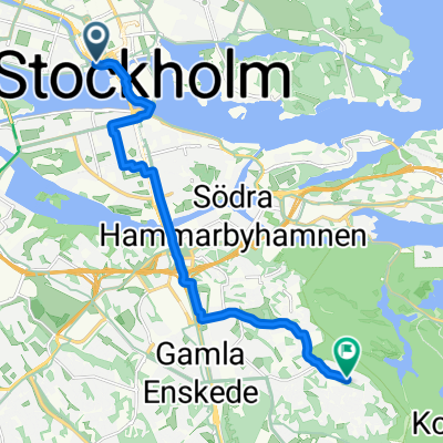 Hantverkargatan, Stockholm to Emågatan, Bagarmossen