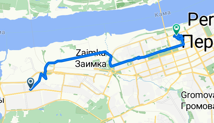 Парковый проспект, Пермь до улица Куйбышева, Пермь