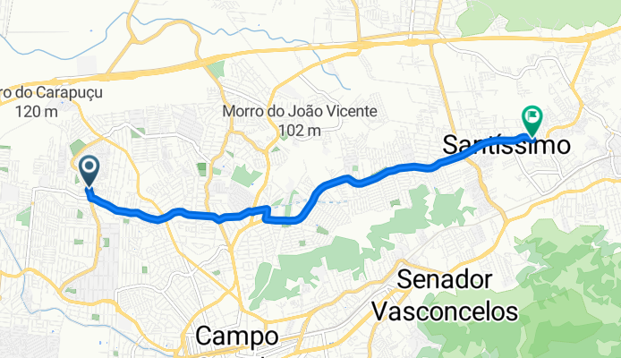 De Rua Projetada A a Rua Roma Antiga