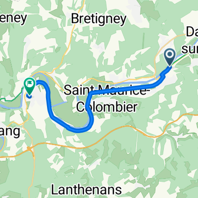 Rue de la Filature, Colombier-Fontaine to Rue de la Poussoure, L'Isle-sur-le-Doubs