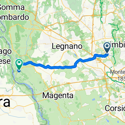 Da GARBAGNATE M.se fraz. BARIANA v. Peloritana a Via Allea Comunale