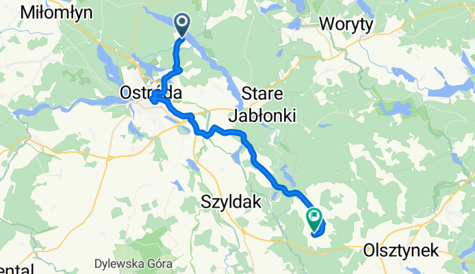 Warlity Wielkie, Ostr贸da do Warlity Ma艂e, Olsztynek