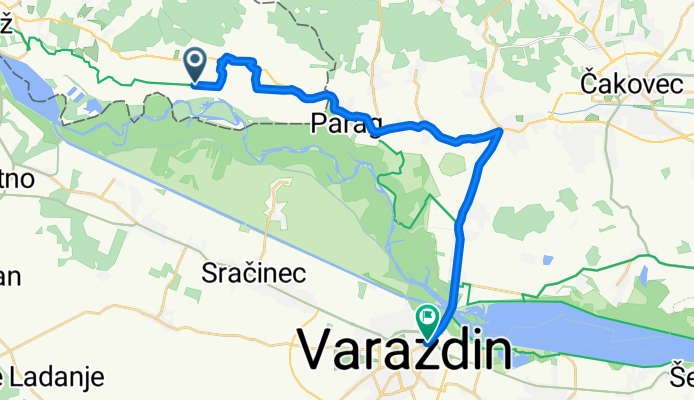 Obrež, Središče ob Dravi to Međimurska ulica, Varaždin