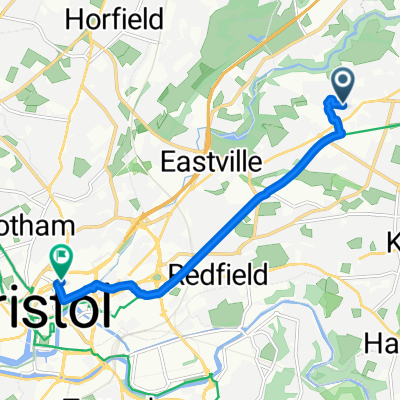 Route to Bristol City Centre