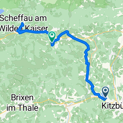 Seebichlweg, Kitzbühel nach Weißachgraben, Ellmau